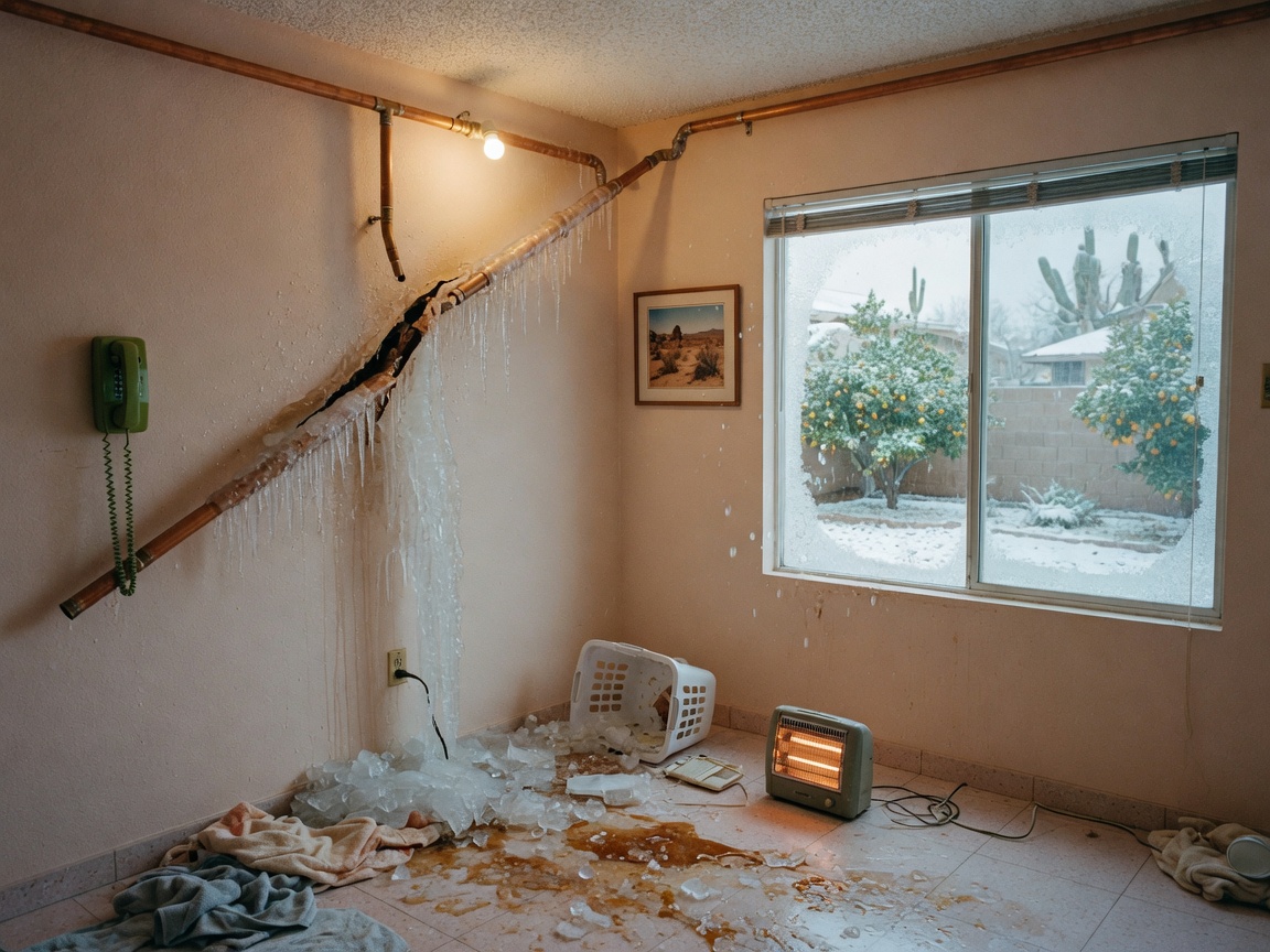 What Causes Burst Pipes During Rare Arizona Cold Snaps