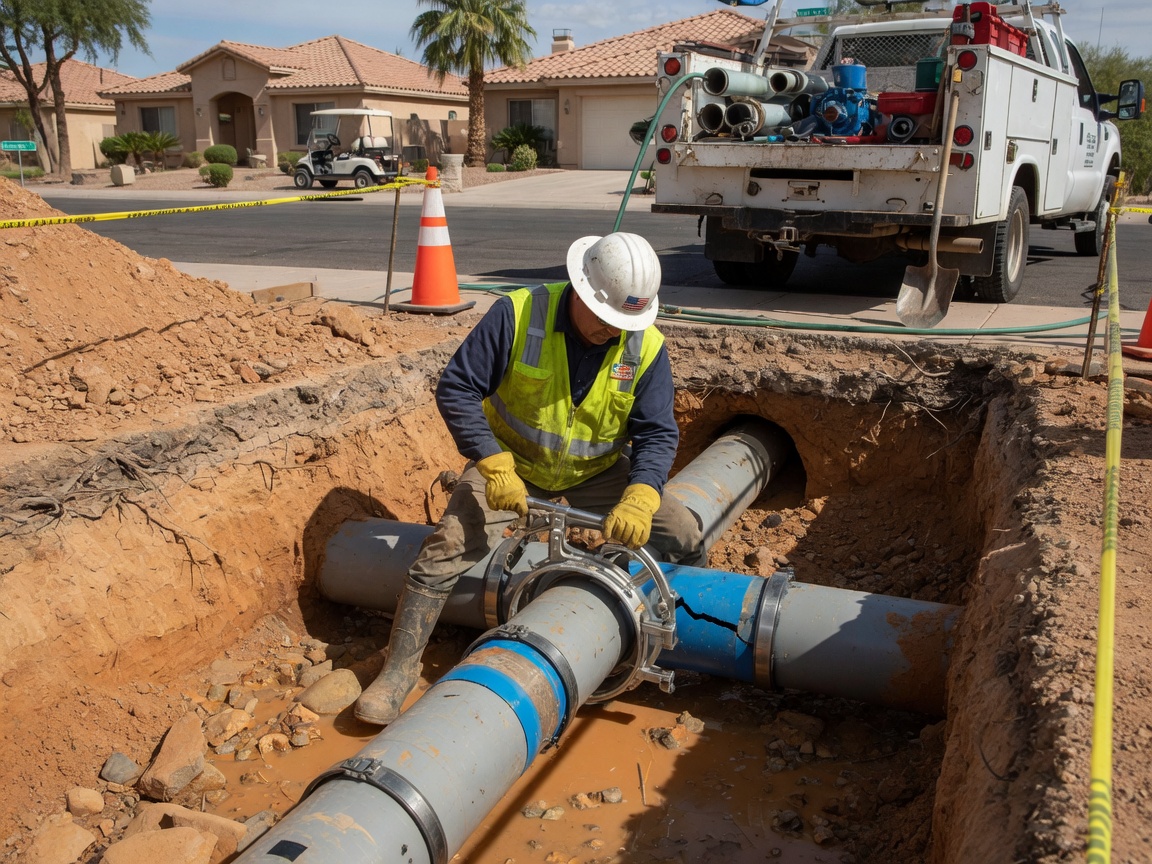 Burst Pipe Repair in Brookside Village, AZ 85351
