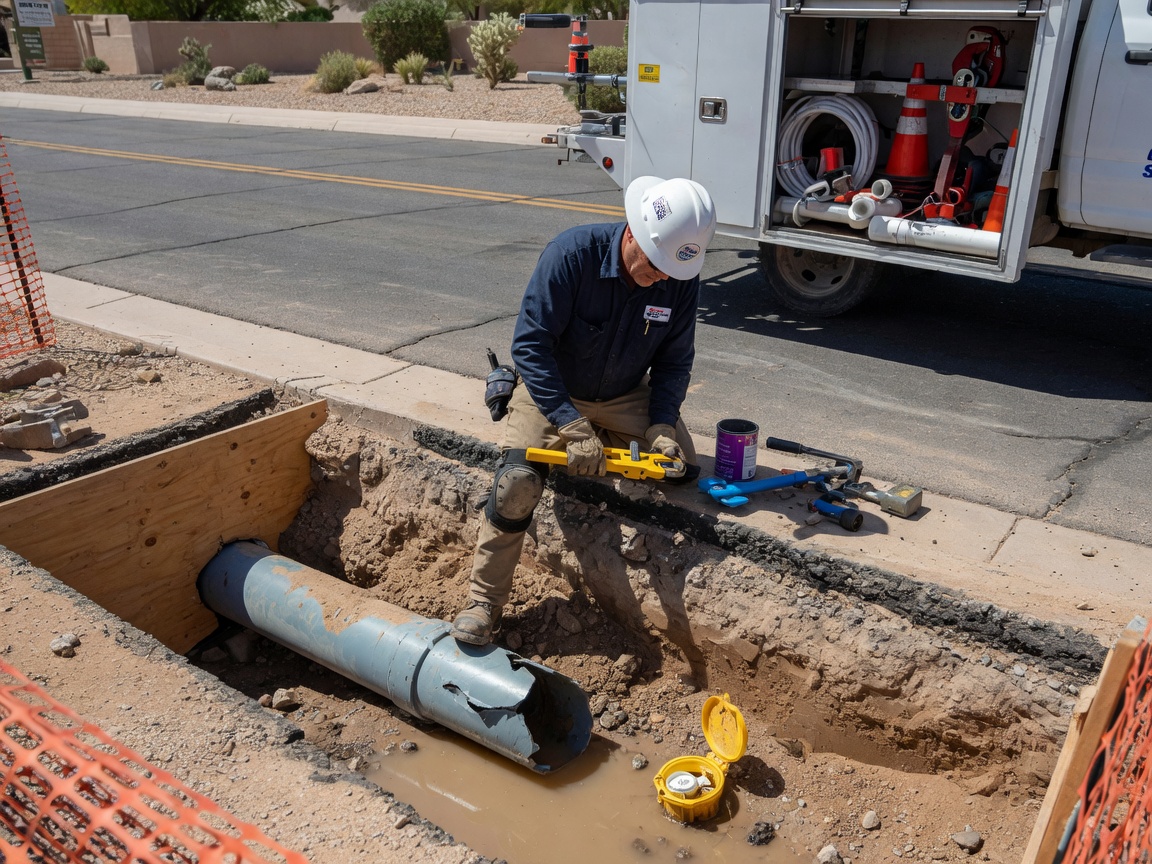 Water Line Repair in Sun City, AZ