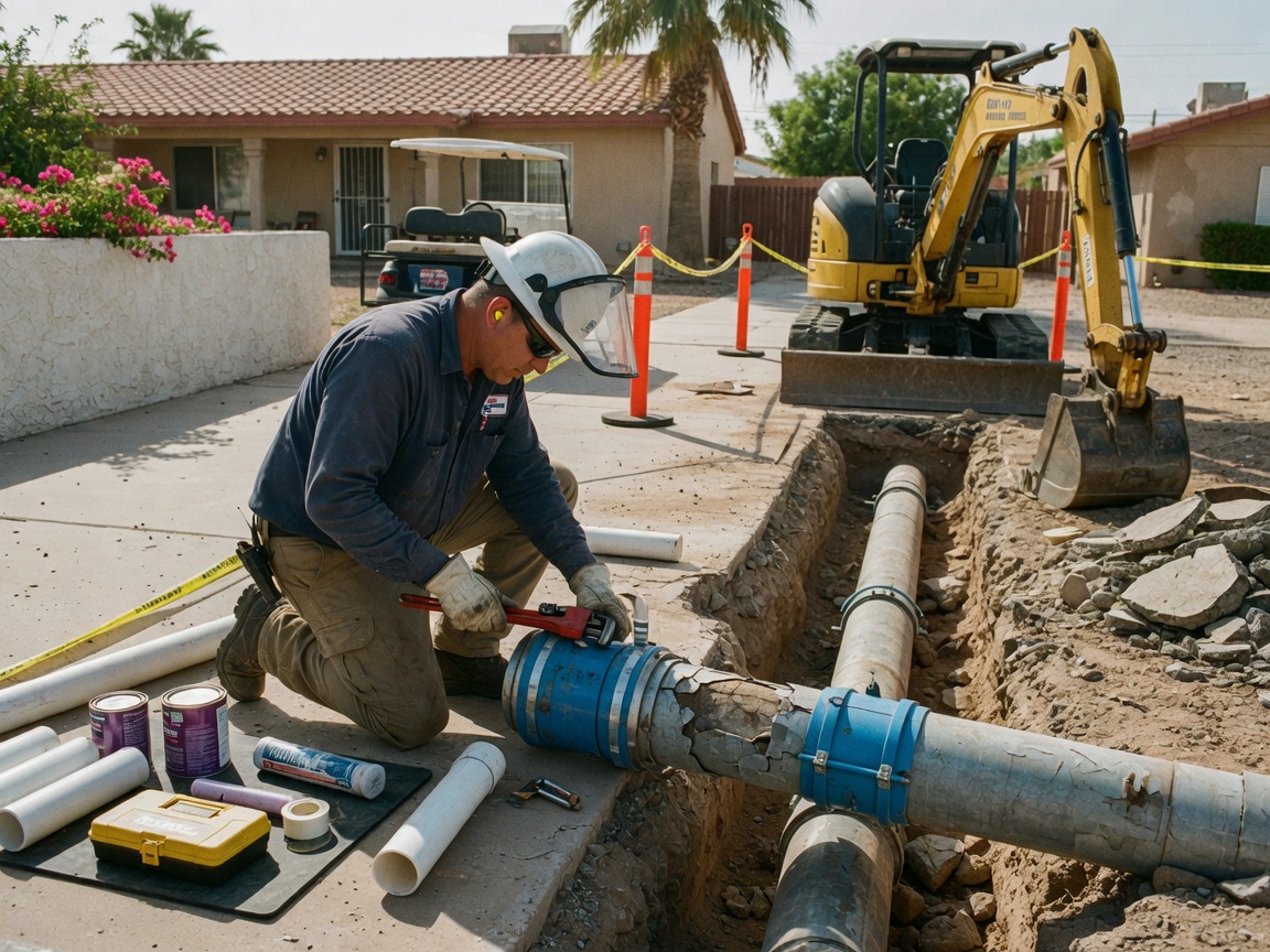 Water Pipe Repair in Sun City, AZ